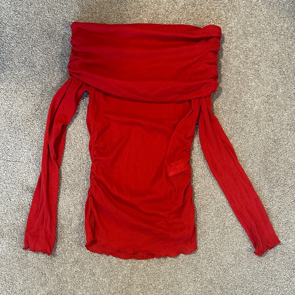 Zara off-shoulder knit top